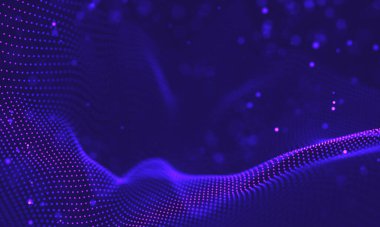 Ultra mor galaksi arka planı. Nebula ile uzay arkaplan illüstrasyon evreni. 2018 Mor teknoloji geçmişi. Yapay zeka kavramı