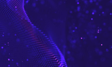 Ultra mor galaksi arka planı. Nebula ile uzay arkaplan illüstrasyon evreni. 2018 Mor teknoloji geçmişi. Yapay zeka kavramı