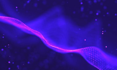 Ultra mor galaksi arka planı. Nebula ile uzay arkaplan illüstrasyon evreni. 2018 Mor teknoloji geçmişi. Yapay zeka kavramı