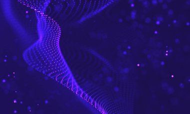 Ultra mor galaksi arka planı. Nebula ile uzay arkaplan illüstrasyon evreni. 2018 Mor teknoloji geçmişi. Yapay zeka kavramı