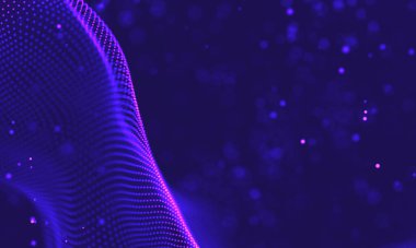 Ultra mor galaksi arka planı. Nebula ile uzay arkaplan illüstrasyon evreni. 2018 Mor teknoloji geçmişi. Yapay zeka kavramı