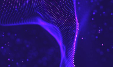 Ultra mor galaksi arka planı. Nebula ile uzay arkaplan illüstrasyon evreni. 2018 Mor teknoloji geçmişi. Yapay zeka kavramı