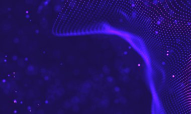 Ultra mor galaksi arka planı. Nebula ile uzay arkaplan illüstrasyon evreni. 2018 Mor teknoloji geçmişi. Yapay zeka kavramı