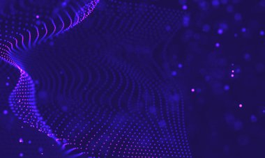 Ultra mor galaksi arka planı. Nebula ile uzay arkaplan illüstrasyon evreni. 2018 Mor teknoloji geçmişi. Yapay zeka kavramı