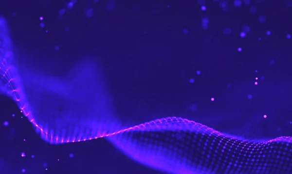 Υπέρυθρο φόντο γαλαξία. Διαστημικό εικονογραφημένο σύμπαν με νεφέλωμα. 2018 Purple φόντο τεχνολογία. Έννοια τεχνητής νοημοσύνης — Φωτογραφία Αρχείου