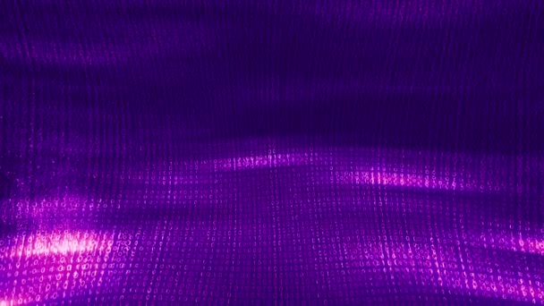 Animación de onda púrpura abstracta de onda. Lazo inconsútil 4k. Fondo de tecnología púrpura. — Vídeo de stock