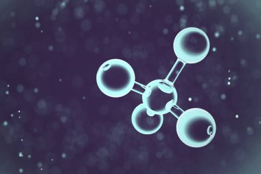 Soyut arkaplan. X kromozomlu DNA molekülü