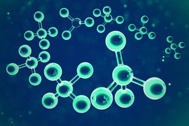 Soyut arkaplan. X kromozomlu DNA molekülü