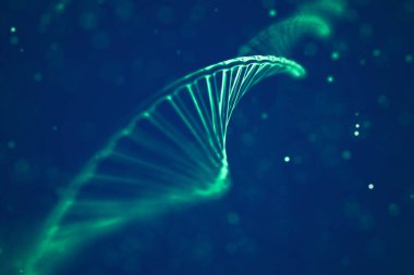 Soyut arkaplan. X kromozomlu DNA molekülü