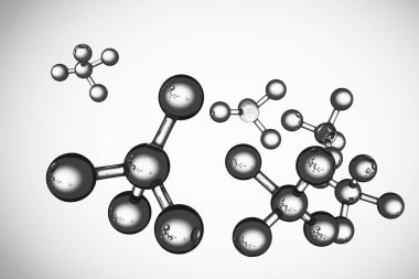 Soyut arkaplan. X kromozomlu DNA molekülü