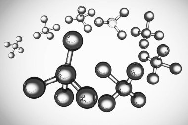 Soyut arkaplan. X kromozomlu DNA molekülü