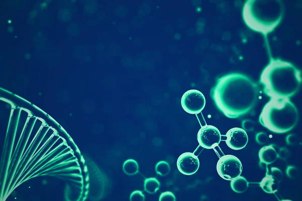 Абстрактний фон. Молекула ДНК з X-хромосомами — стокове фото