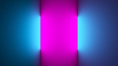 Neon lamp blue purple background.