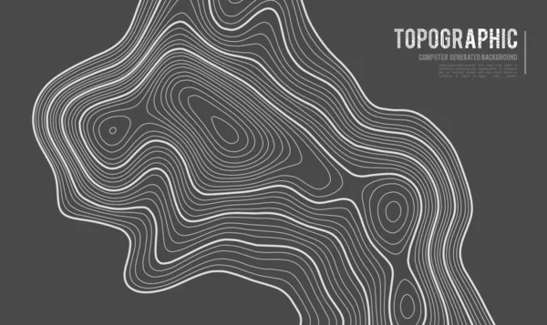 Сірі Контури Векторна Топографія Географічна Топографія Гір Векторні Ілюстрації Топографічна — стоковий вектор