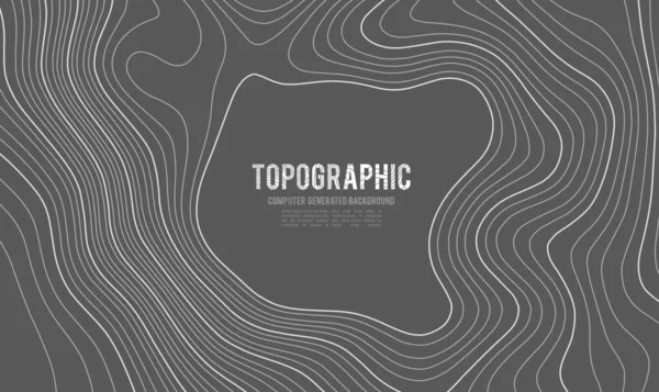 Topografia Vetorial Contornos Cinzentos Ilustração Vetorial Topografia Montanha Geográfica Textura —  Vetores de Stock