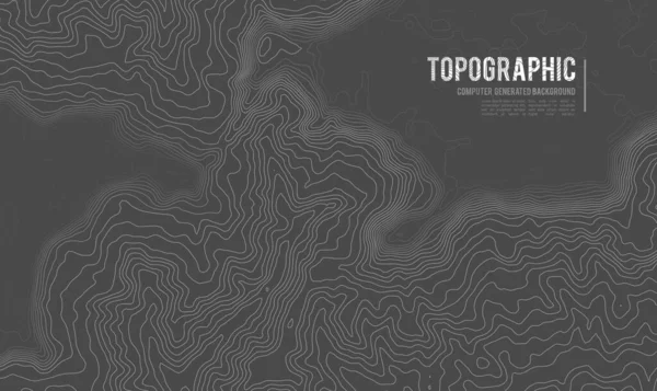 Topografia Vetorial Contornos Cinzentos Ilustração Vetorial Topografia Montanha Geográfica Textura —  Vetores de Stock