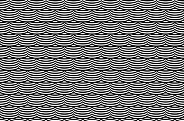 Optical Illusion Seamless Pattern Vector Stripped Seamless Texture Duotone — Διανυσματικό Αρχείο