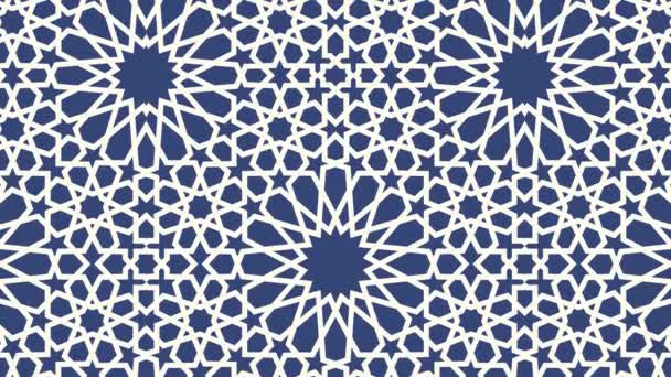 Seamless Pattern Loop Wallpaper Design Ramadan Kareem Background — Stock Video