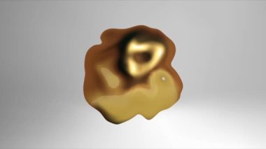 Abstract gold liquid background. Gold texture. Beautiful abstract background.