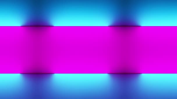 Neon Square Lamp Blue Purple Background Music Party Background — Stock Video