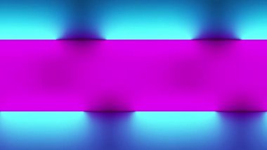 Neon kare lamba mavi mor arka plan. Müzik partisi arkaplanı.