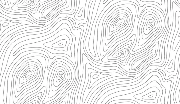 Seamless Vector Topographic Map Background White Dark Line Topography Map — Vetor de Stock