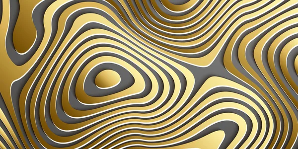 Роскошный Золотой Фон Волнистый Золотой Пейзаж Концепция Золотого Векторного Фона — стоковый вектор