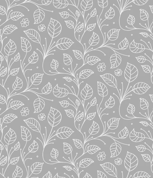 Yaprak desenli vektör arka planı. Tekstil dekorasyonu. Kusursuz doku retro tasarımı.