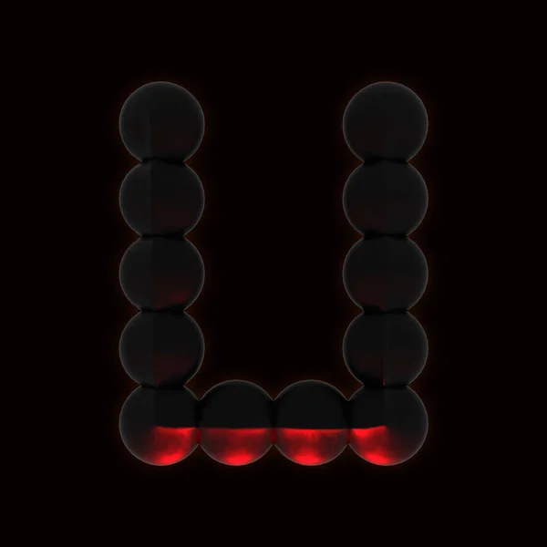 Gerenderte Illustration Dark Mystischen Buchstaben Der Dämmerung Rotes Licht Symbol — Stockfoto