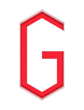 3 boyutlu resimleme. İç gölgeli katmanlı harf. Sanat yazı tipi..