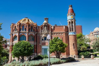 Barcelona, İspanya 'da Kutsal Haç ve Aziz Paul Hastanesi (de la Santa Creu i Sant Pau)