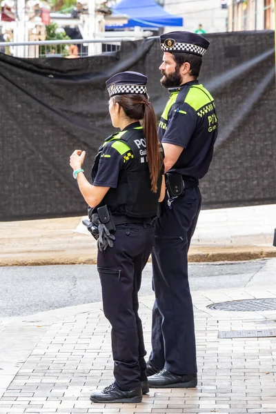 Таррагона Іспанія Вересня 2021 Муніципальна Поліція Каталонії Guardia Urbana Допомогою — стокове фото