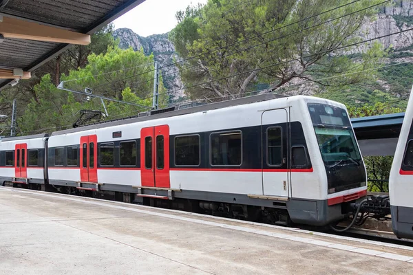 Vista Tren Parado Una Estación — Foto de Stock