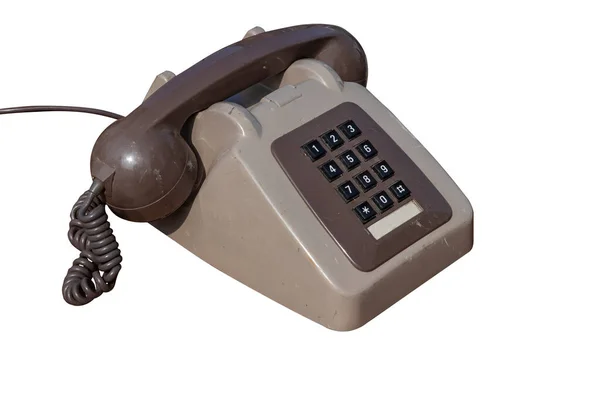 一个又旧又脏的号码垫电话 — 图库照片