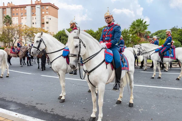 Huelva Espagne Octobre 2021 Les Royal Horse Guards Gage Allégeance — Photo