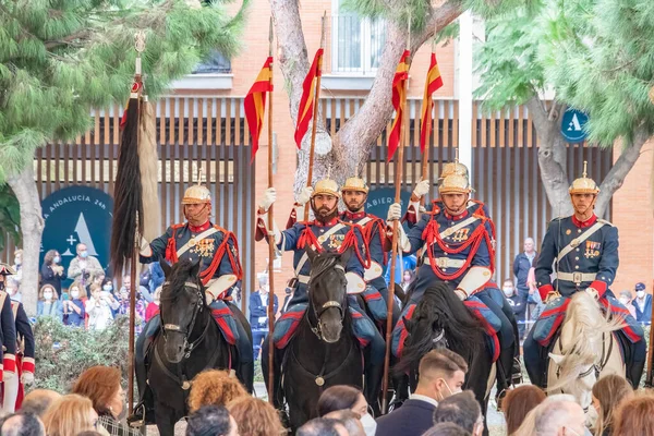 Huelva Espagne Octobre 2021 Les Royal Horse Guards Sous Une — Photo