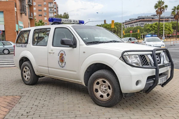 Huelva Spain Жовтня 2021 Nissan Pathfinder Military Police Spanish Royal — стокове фото