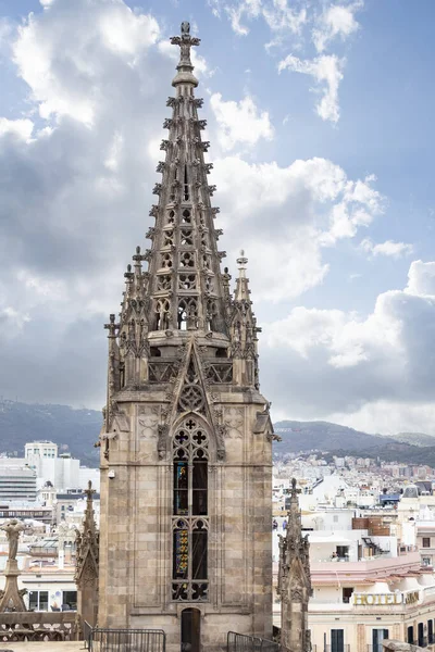 Cúpula Catedral Santa Cruz Santa Eulalia Barcelona —  Fotos de Stock