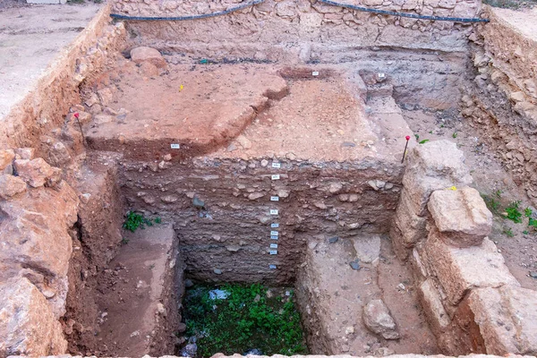 Niebla España Noviembre 2021 Excavación Arqueológica Dentro Del Castillo Niebla —  Fotos de Stock