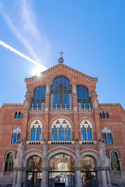 Barcelona Spanya Kutsal Haç Aziz Paul Hastanesi Santa Creu Sant — Stok fotoğraf