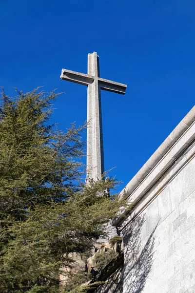 Λεπτομέρεια Της Πρόσοψης Του Valle Los Caidos Κοιλάδα Των Πεσόντων — Φωτογραφία Αρχείου