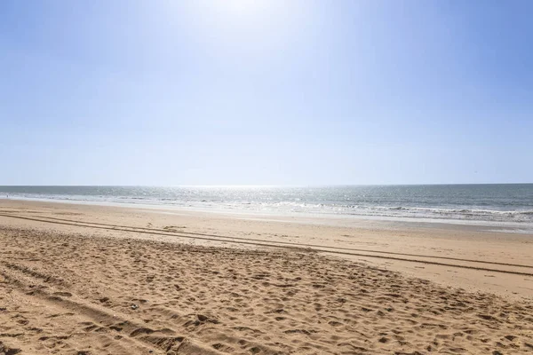Pohled Pláž Punta Umbria Huelvě Španělsko — Stock fotografie
