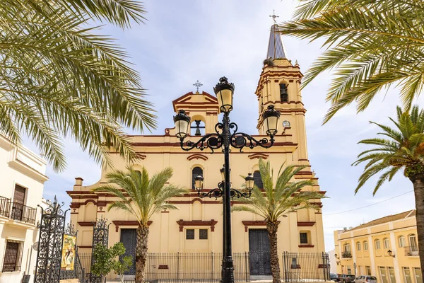 Facade Parish Church San Antonio Abad Town Trigueros Huelva Province — Stock Photo, Image