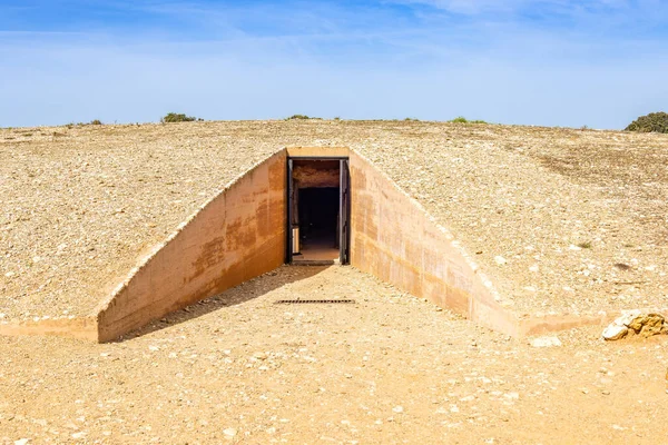 Entrance Burial Mound Megalithic Monument Dolmen Soto Village Trigueros Huelva — Foto de Stock