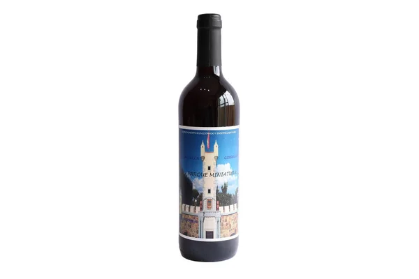 Huelva Spain April 2022 Bottle Red Wine Gibraleon Condado Huelva — Stock Photo, Image