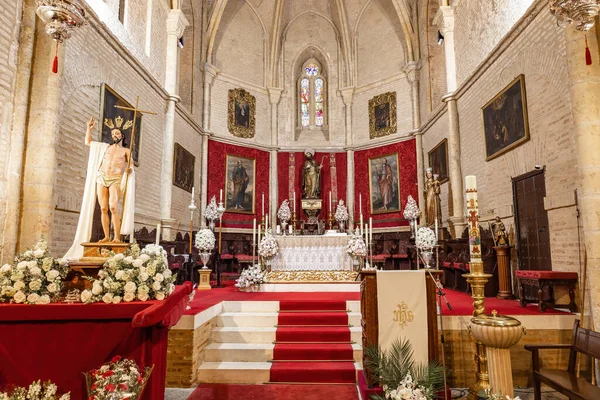 Trigueros Huelva Spain April 2022 Main Altar Parish Church San — Stok fotoğraf