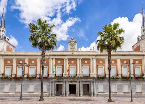 Uitzicht Het Stadhuis Van Stad Huelva Andalusië Spanje Tekst Atuntamiento — Stockfoto