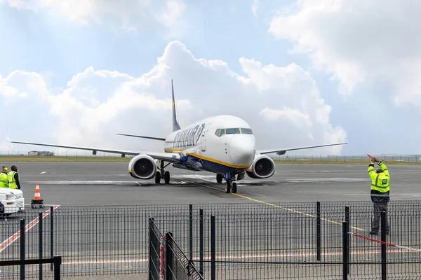 Paris Frankreich März 2018 Boeing 737 Max Der Fluggesellschaft Ryanair — Stockfoto