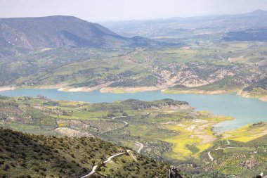 Sierra de Grazalema Milli Parkı, Cadiz 'deki dağlar, Endülüs, İspanya.