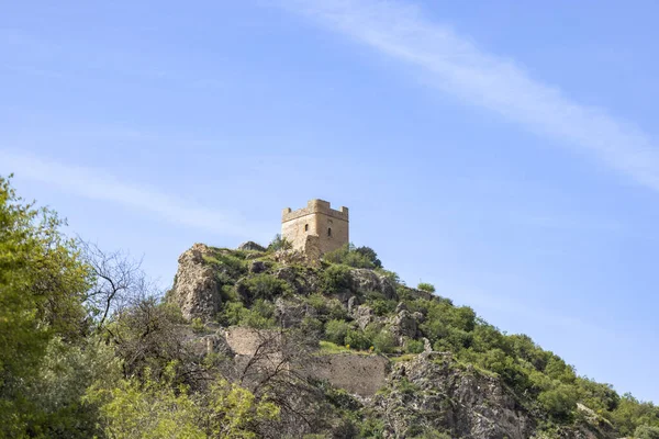 Turm Des Tributschlosses Von Zahara Sierra Cadiz Andalusien Spanien — Stockfoto